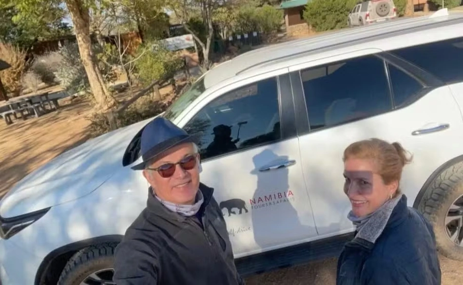 Charles Sá e sua esposa, Natale Contijo
