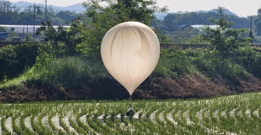 Coreia do Norte volta a enviar balões com lixo para a Coreia do Sul