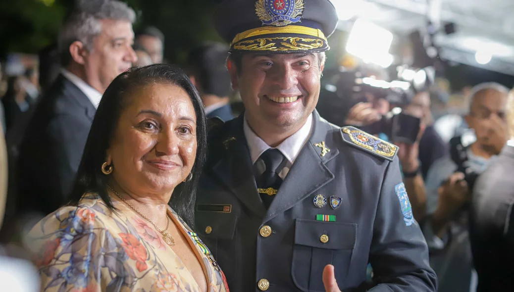 Coronel Scheiwann Lopes na solenidade