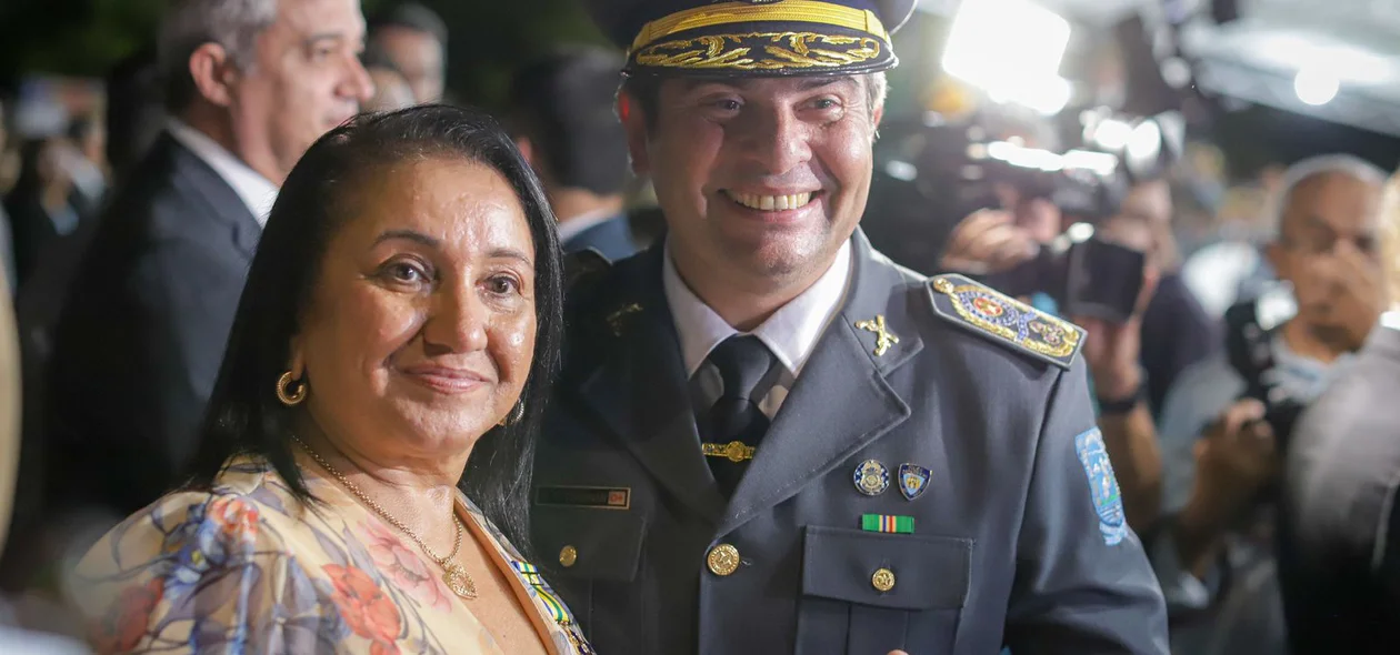 Coronel Scheiwann Lopes na solenidade