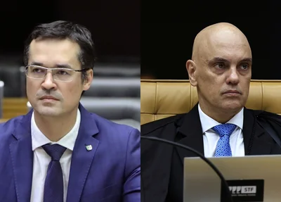 Deltan Dallagnol e Alexandre de Moraes