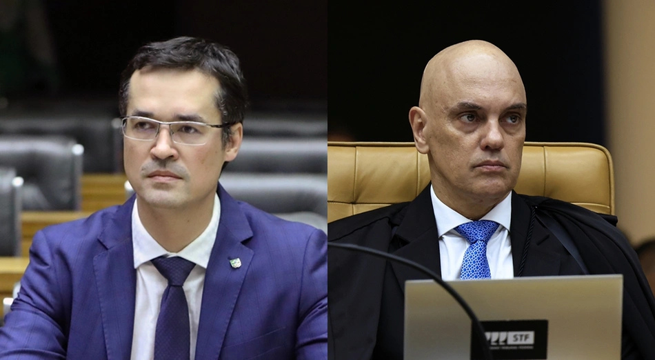 Deltan Dallagnol e Alexandre de Moraes