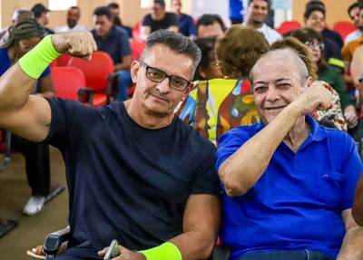 Demóstenes Ribeiro e Sílvio Mendes em roda de conversa