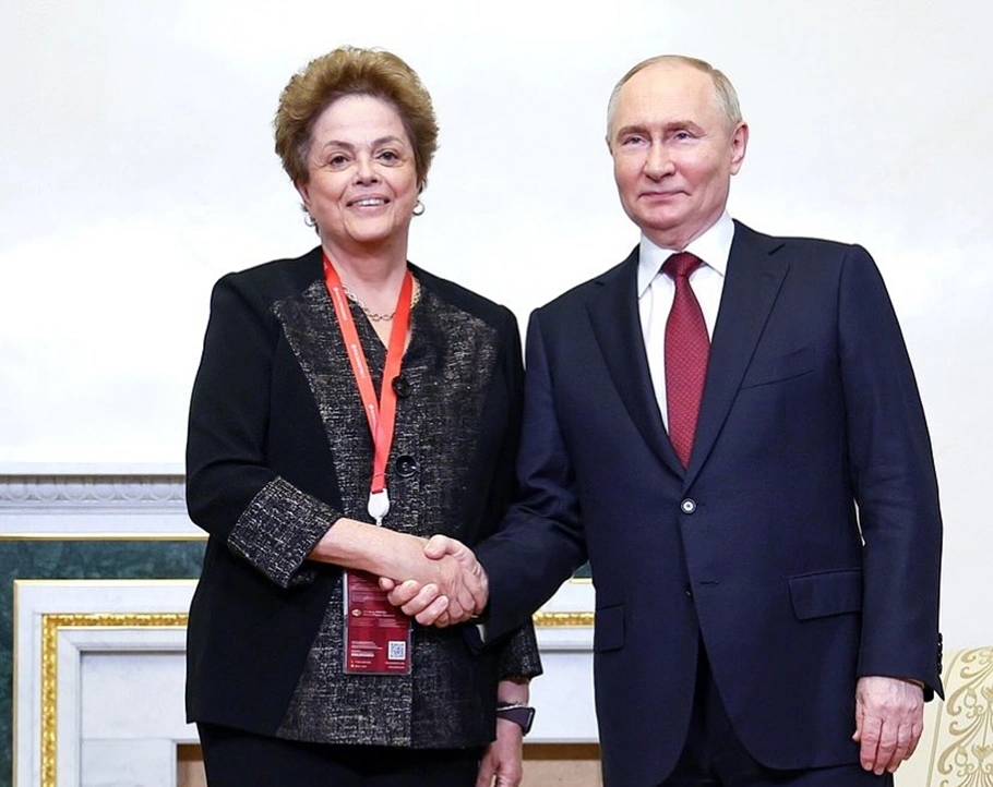 Dilma Rousseff e Vladimir Putin