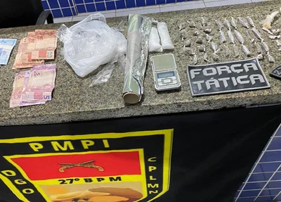 Drogas apreendidas em Parnaíba