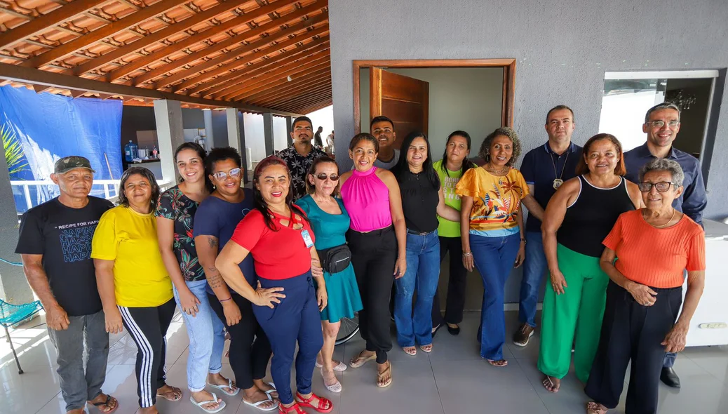Equipe da Casa do Idoso no Parque Alvorada