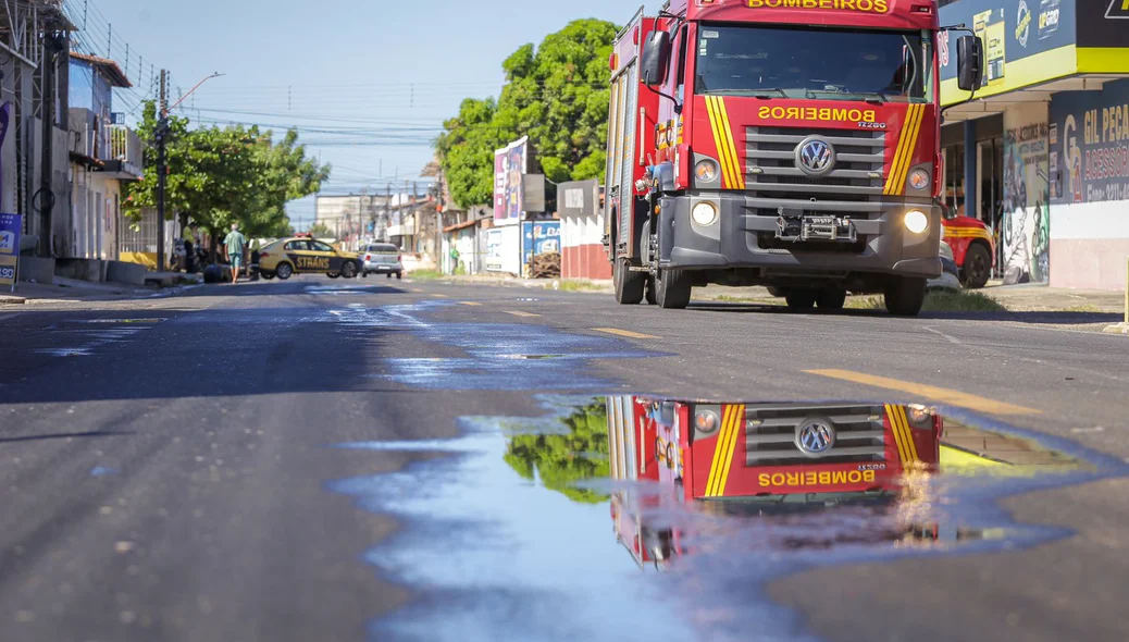 Equipe do Corpo de Bombeiros atendeu a ocorrência