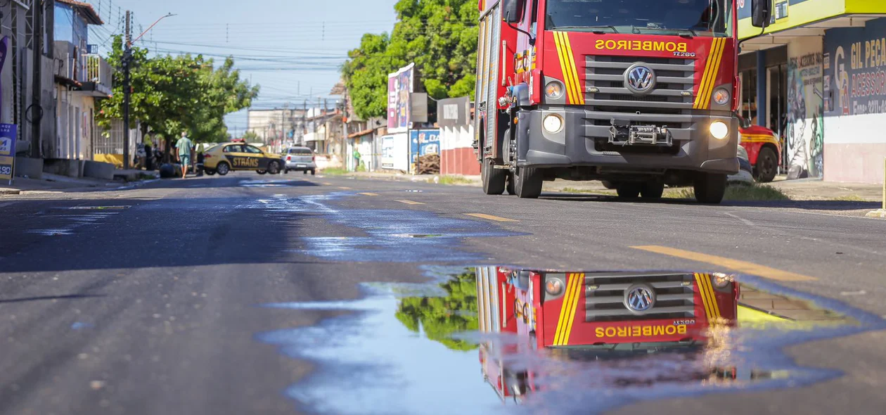 Equipe do Corpo de Bombeiros atendeu a ocorrência