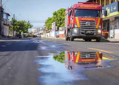 Equipe do Corpo de Bombeiros atendeu a ocorrência