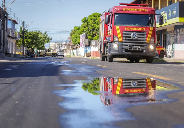 Equipe do Corpo de Bombeiros atendeu a ocorrência
