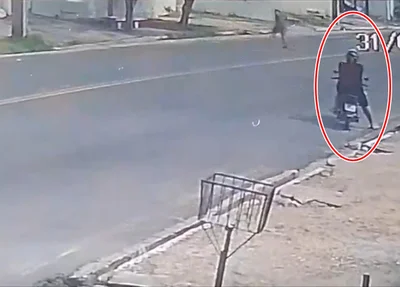 Flagrante do crime contra motorista de aplicativo em Teresina