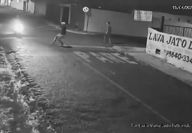 Flagrante do roubo de motocicleta na zona leste de Teresina