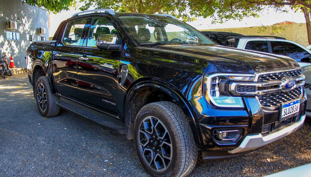 Ford Ranger apreendida na operação