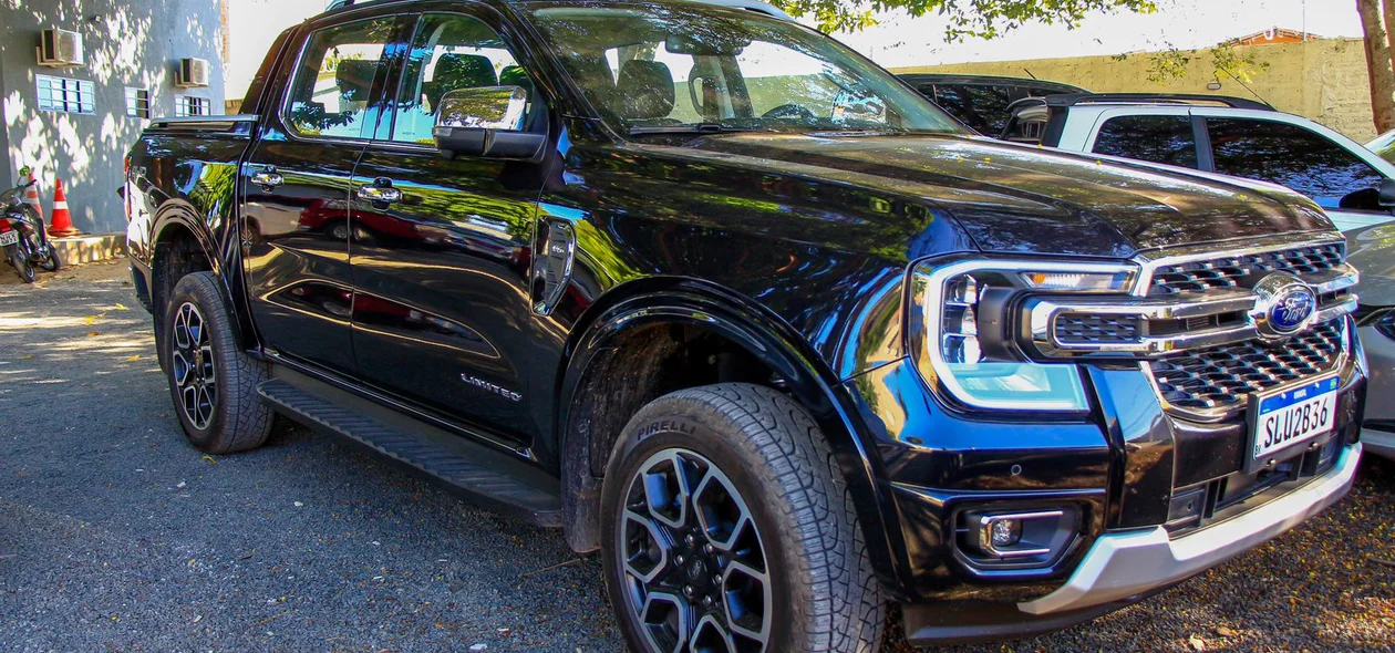 Ford Ranger apreendida na operação