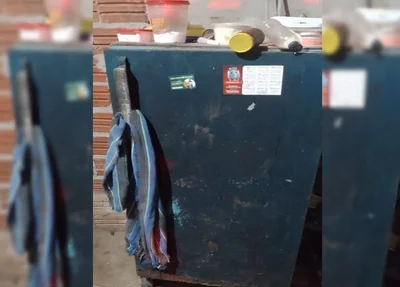 Geladeira que causou a descarga elétrica