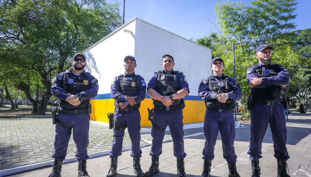 Guarda Municipal na praça