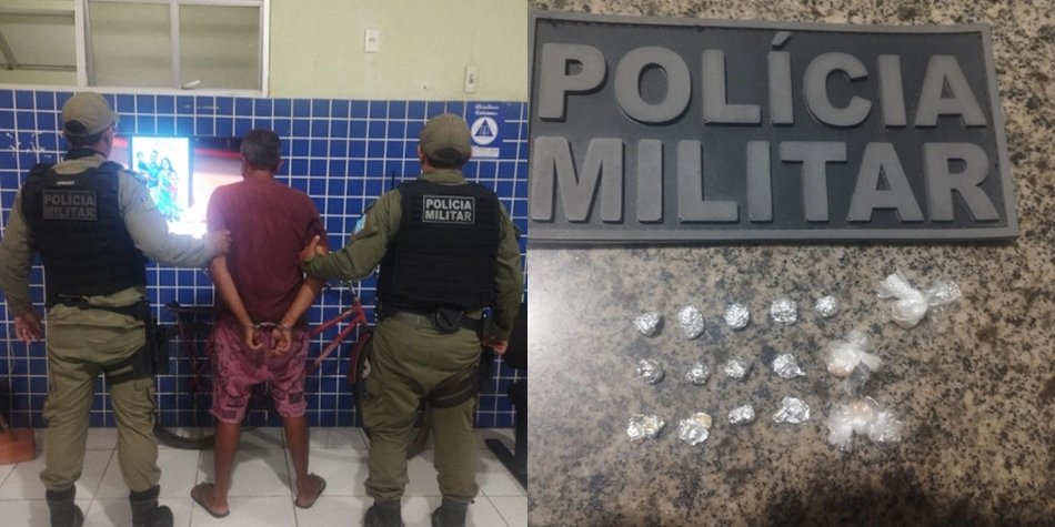 Homem tentou esconder drogas na boca em Parnaíba