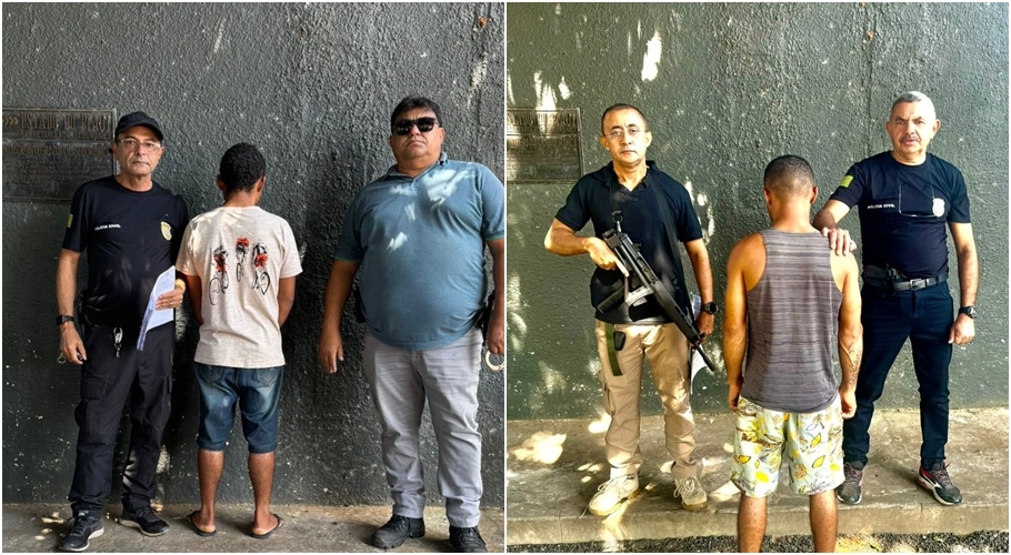 Irmãos presos em Nazária