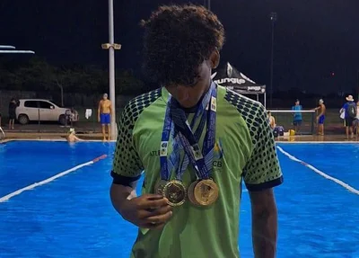 João Otávio, atleta piauiense de natação