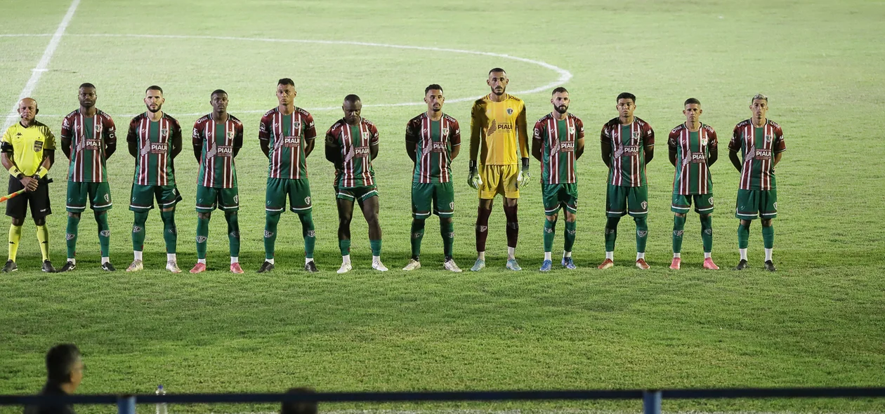 Jogadores do Fluminense-PI