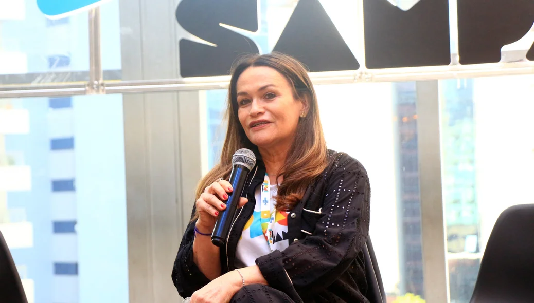 Kalina Rameiro em bate-papo no Piauí Sampa 2024