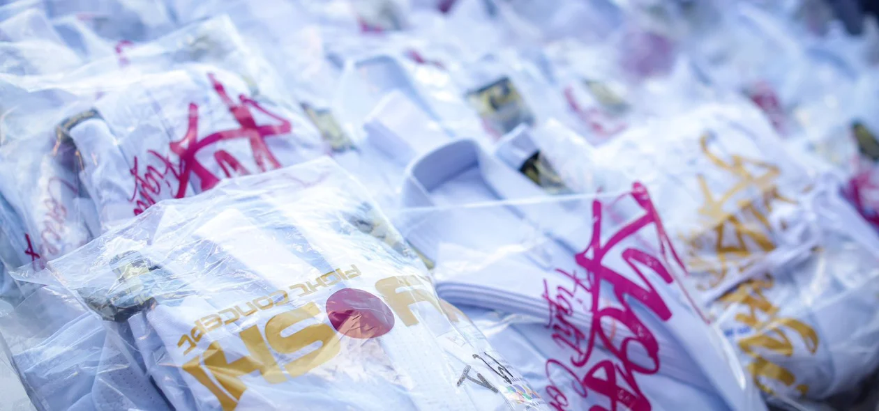Kimonos entregues aos alunos