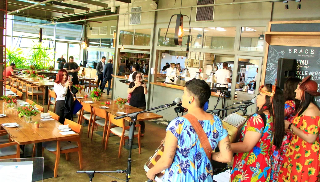 Local onde o Sebrae proporcionou almoço a convidados