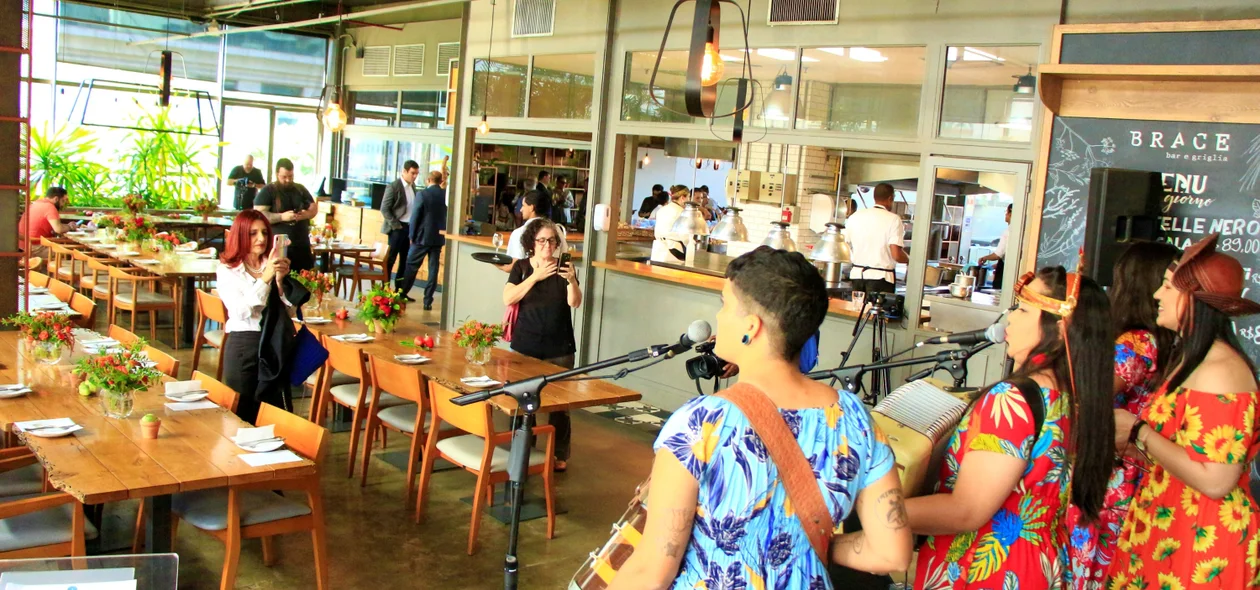 Local onde o Sebrae proporcionou almoço a convidados