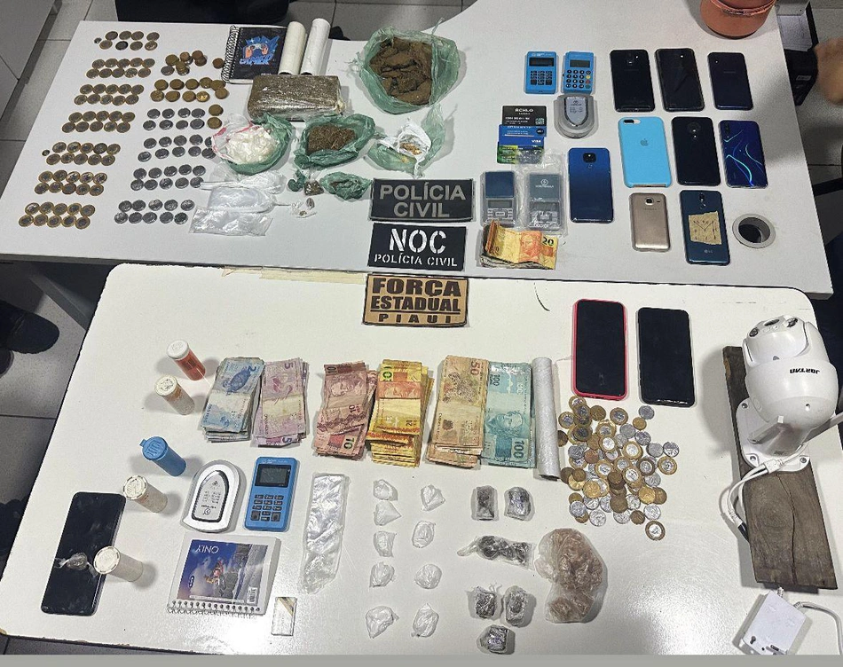 Material apreendido durante a Operação Montevideo