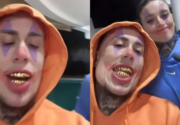 MC Daniel com prótese de ouro nos dentes