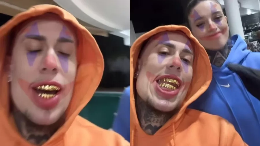MC Daniel com prótese de ouro nos dentes