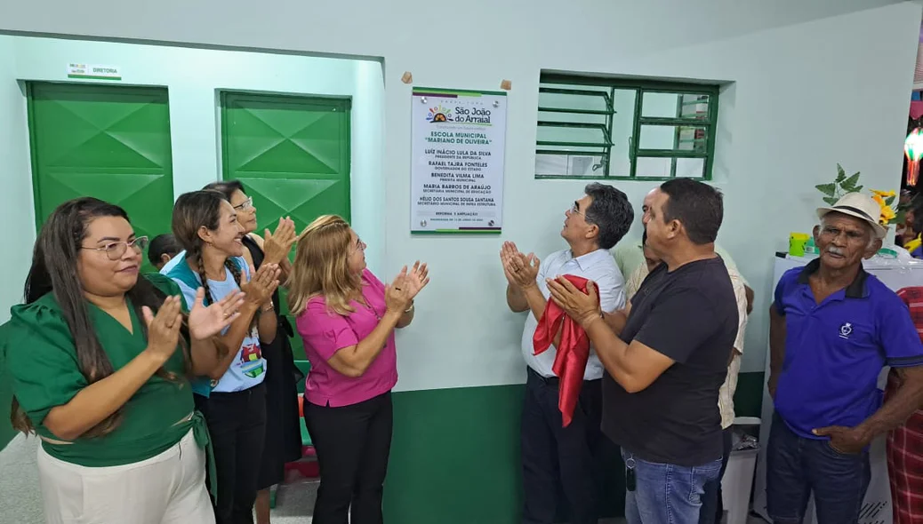 Momento da inauguração