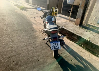 Motocicleta da vítima