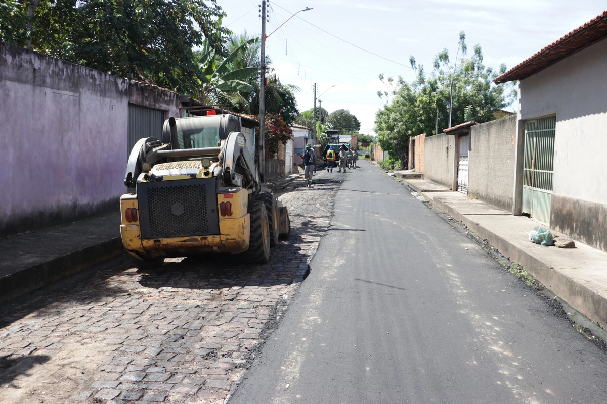 Obra de asfaltamento