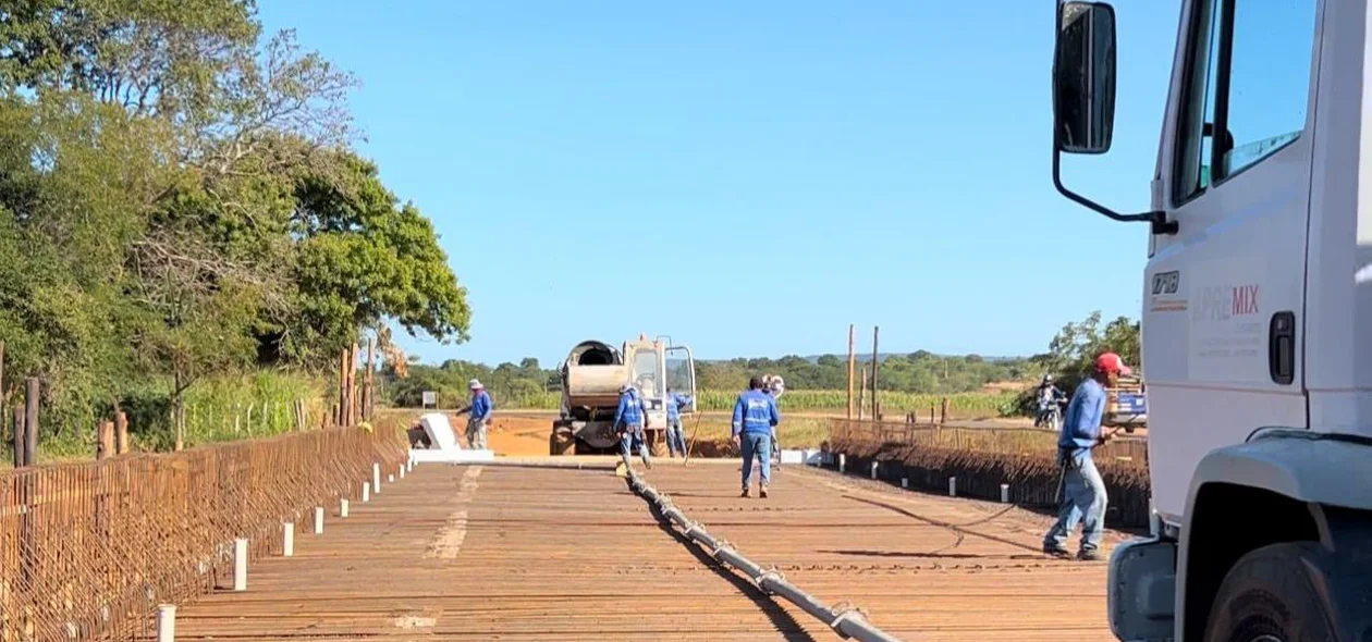 Obra de nova ponte está sendo executada pelo DER-PI