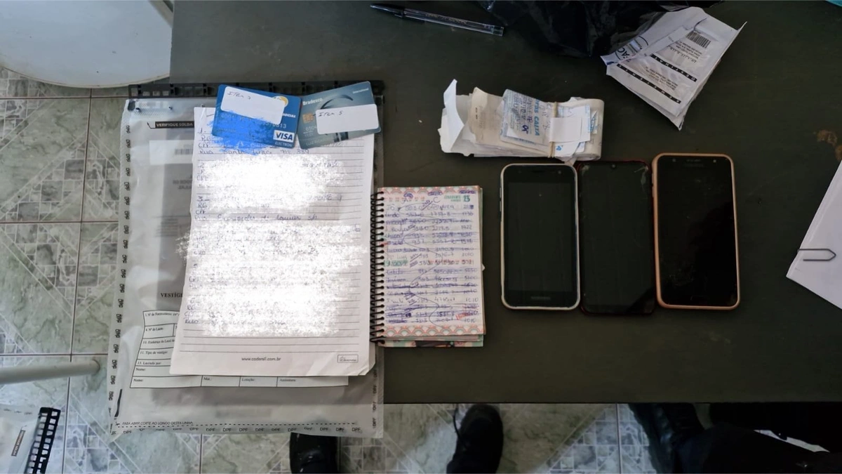 Parte do material apreendido durante a Operação Abutres