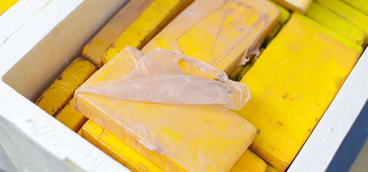 Pasta base de cocaína apreendida pela PRF em Teresina