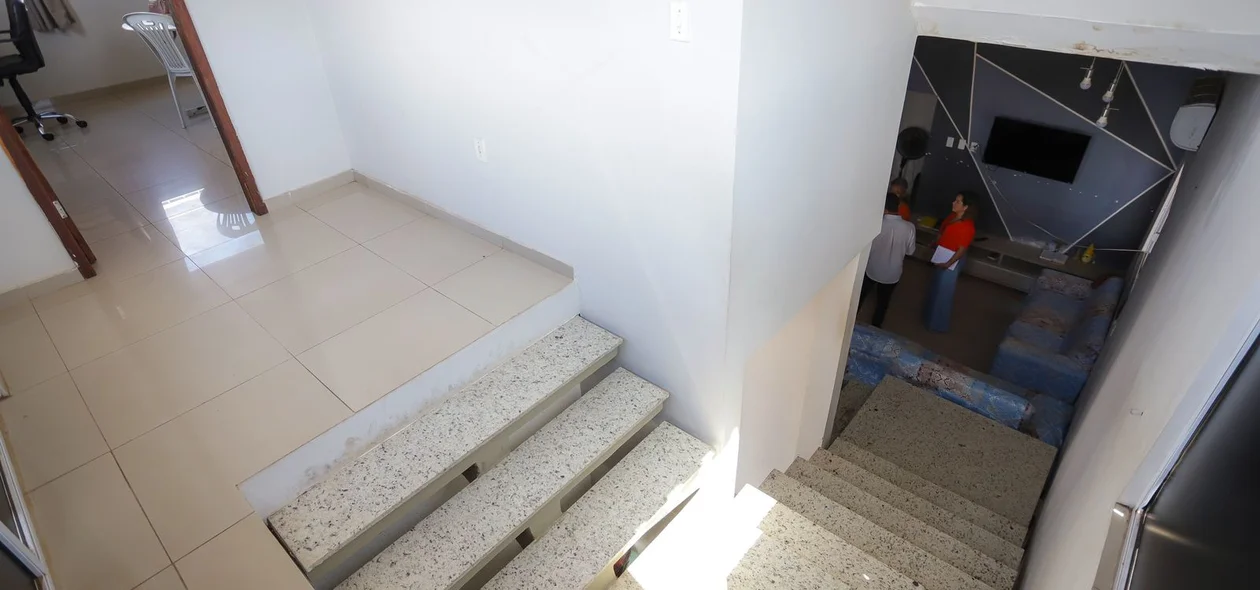 Piso superior do imóvel onde funciona a Casa do Idoso