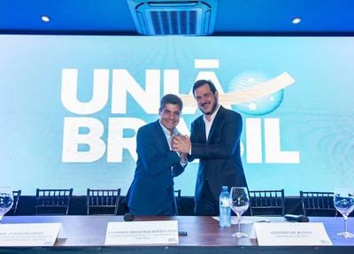 Posse de Antônio Rueda e de ACM Neto como presidente e vice-presidente do União Brasil