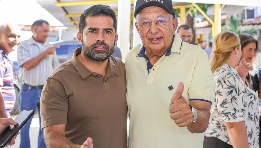 Prefeito Dr. Pessoa e o vereador Bruno Vilarinho