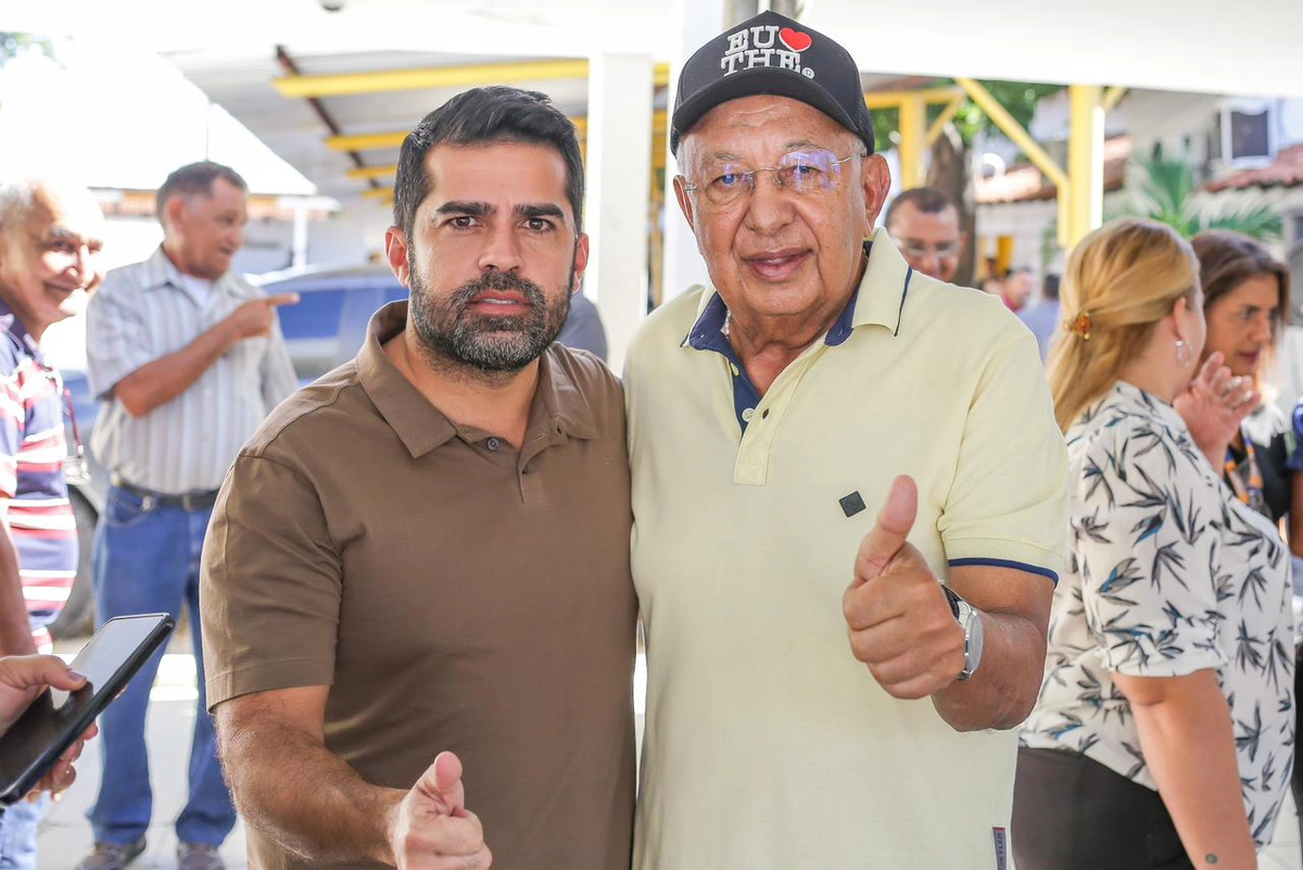 Prefeito Dr. Pessoa e o vereador Bruno Vilarinho