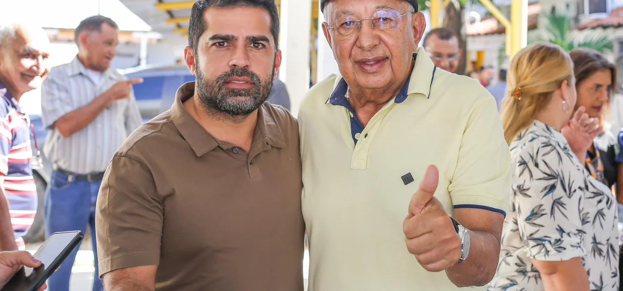 Prefeito Dr. Pessoa e o vereador Bruno Vilarinho