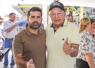 Prefeito Dr. Pessoa e o vereador Bruno Vilarinho