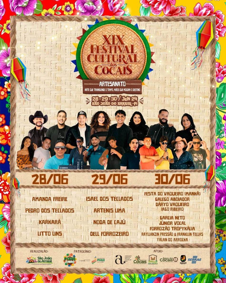 Programação Festival dos Cocais