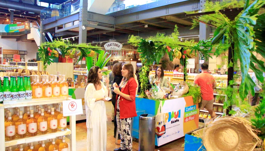 Público em exposição de produtos piauienses