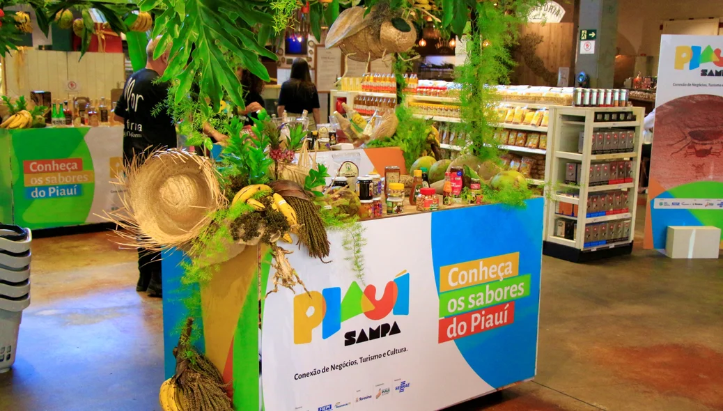 Quiosque de exposição no Eataly São Paulo