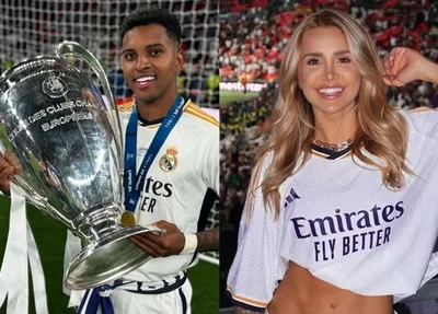 Rodrygo Goes e Bruna Rotta