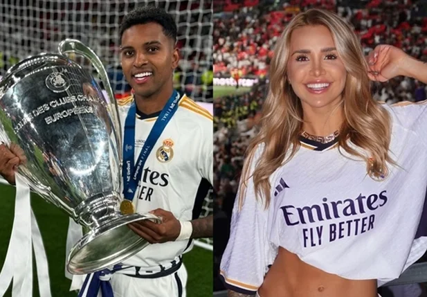 Rodrygo Goes e Bruna Rotta
