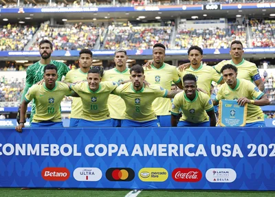 Seleção Brasileira na estreia da Copa América 2024