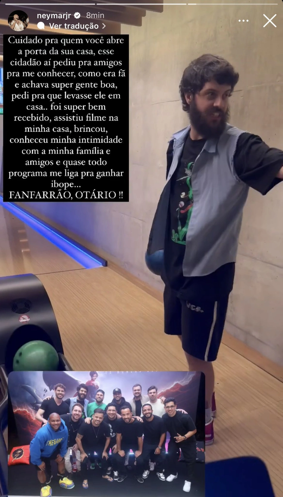 Storie de Neymar contra Diogo Defante